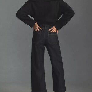 The Colette Denim Cropped Wide-Leg Jeans by Maeve 26